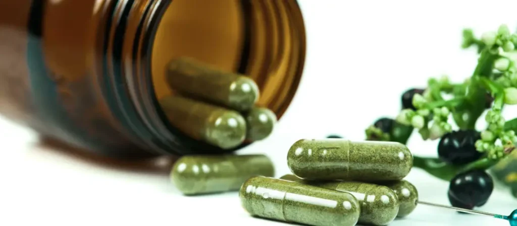 A selection of herbal supplements and natural remedies in an Australian setting.